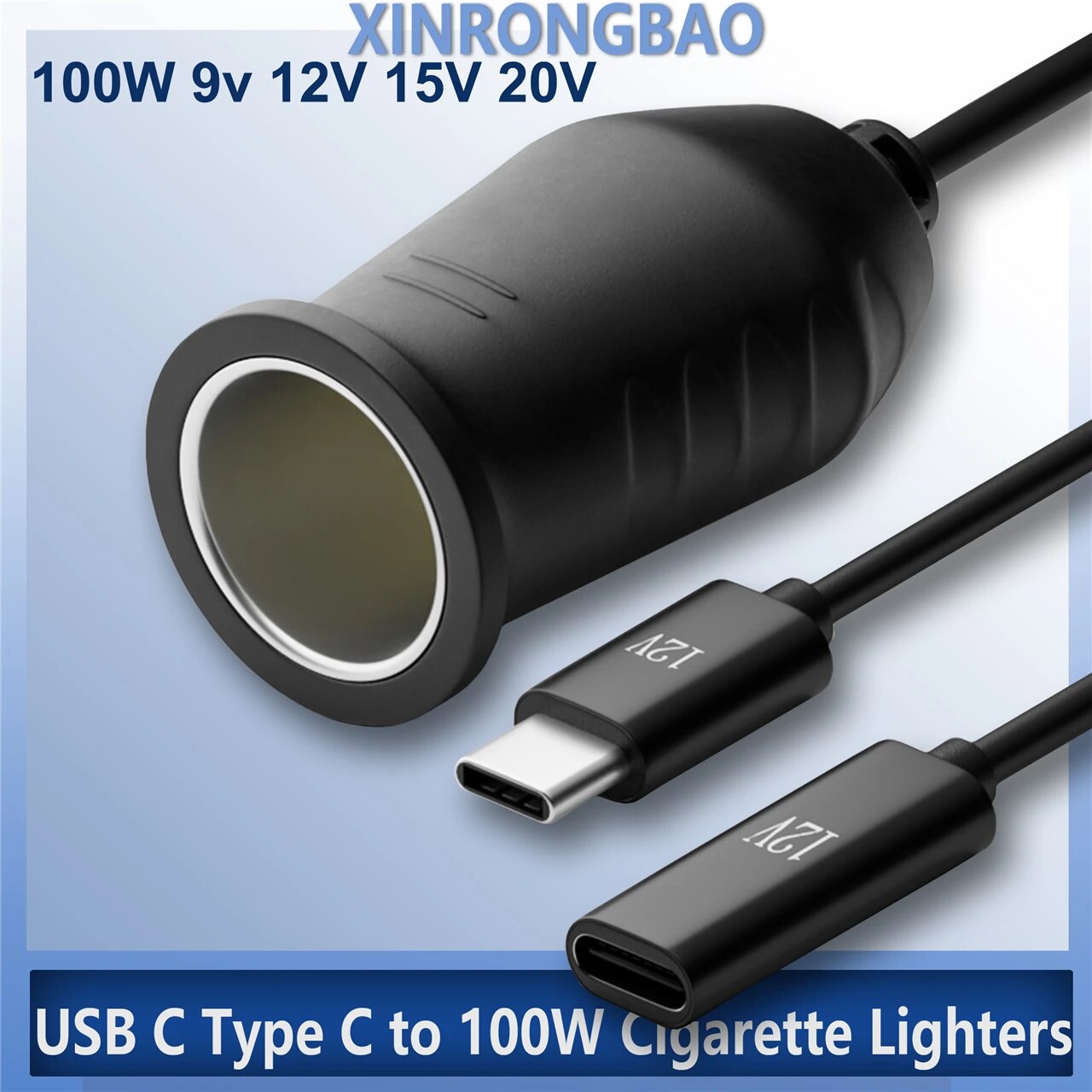 

USB C автомобильный адаптер 100 Вт NoEnName_Null