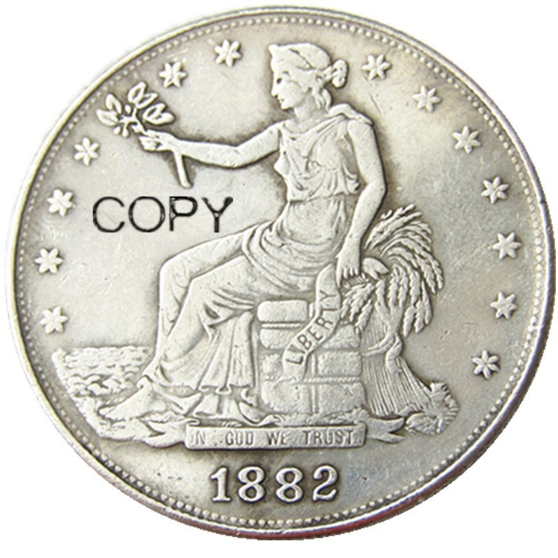 

Посеребренная копия монеты 1882 года