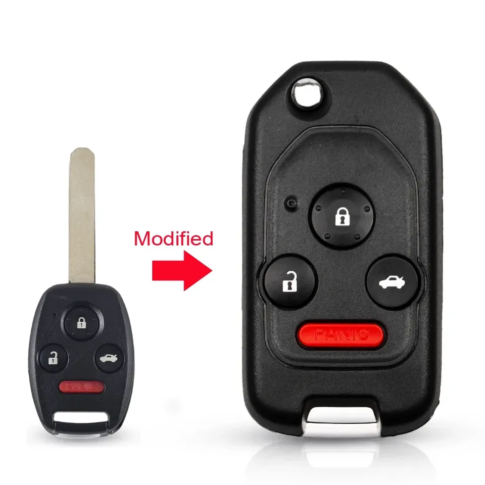 

KEYYOU новый модифицированный автомобильный ключ для Honda Accord Civic CRV Pilot 2007 2008 2009 2010 2011 2012 2013, складной пульт дистанционного управления 2/3/4 кнопки