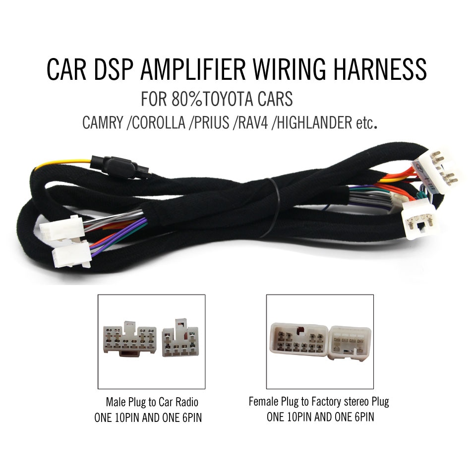 

Жгут проводов для автомобильного усилителя DSP подходит для Toyota серии CAMRY /COROLLA /PRIUS /RAV4 /HIGHLANDER/2015 SUBARU FORESTER и т. д.