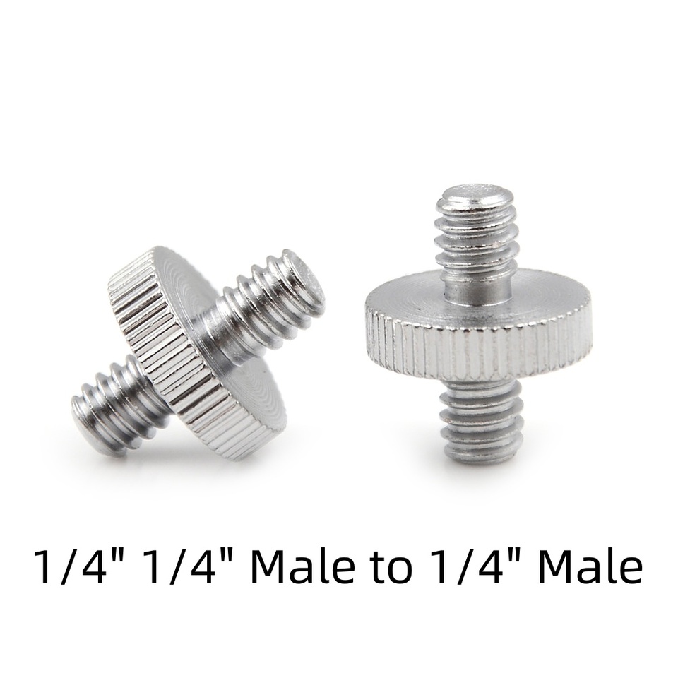 

1/4 "1/4" папа на 1/4 "Папа резьбовой винт адаптер резьбовой винт аксессуары для фото 2 шт