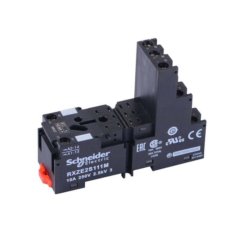 

Оригинальная база реле Schneider RXZE2S111M, ток 12 А, 3 открытия, 3 закрытия, 11 футов, отдельная база реле, подходит для RXM3