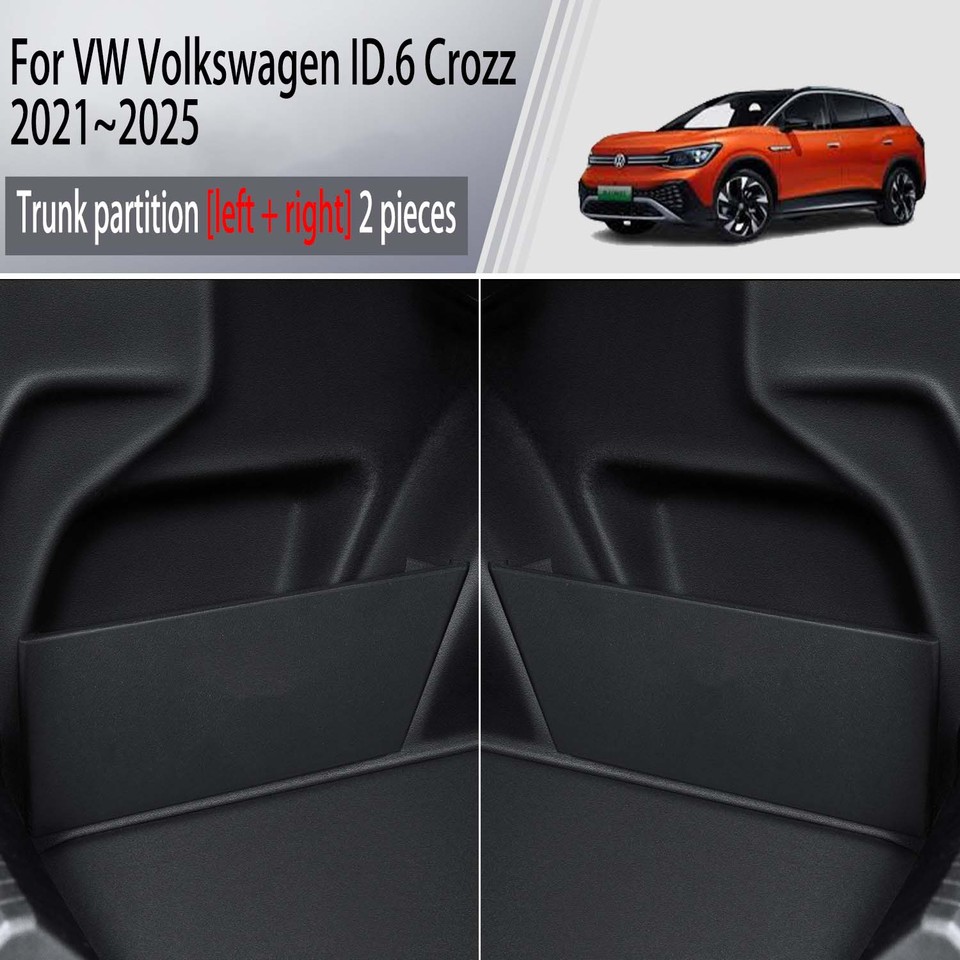 

Для VW Volkswagen ID.6 ID6 ID 6 Crozz 2021 ~ 2025 перегородка для хранения багажника автомобиля многофункциональный ящик для хранения аксессуары для интерьера инструменты