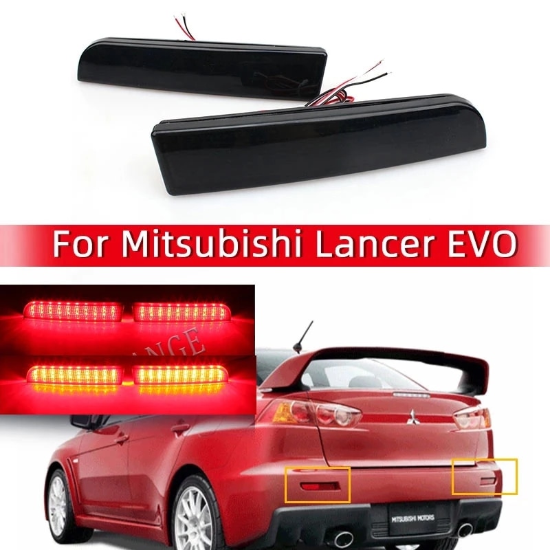 

Светодиодный фонарь для заднего бампера Mitsubishi Lancer EVO 2008-2017 Evolution X CZ4A Outlander Sport RVR ASX, 2 шт.