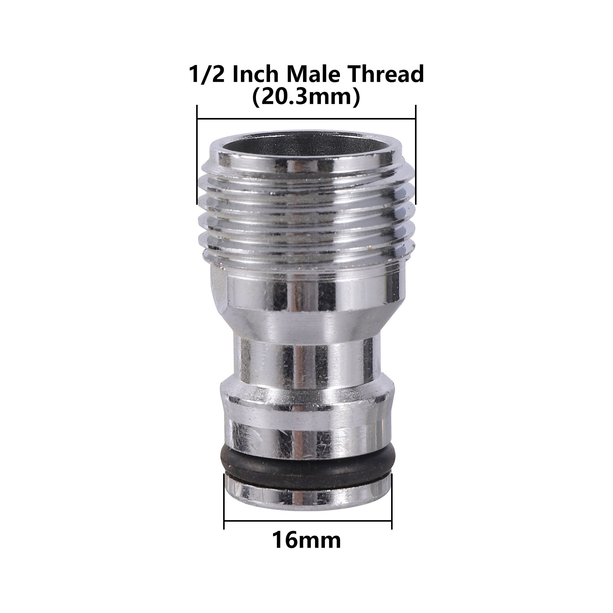 

Никелированный латунный ниппель для смесителя 1/2" 3/4", 16 мм