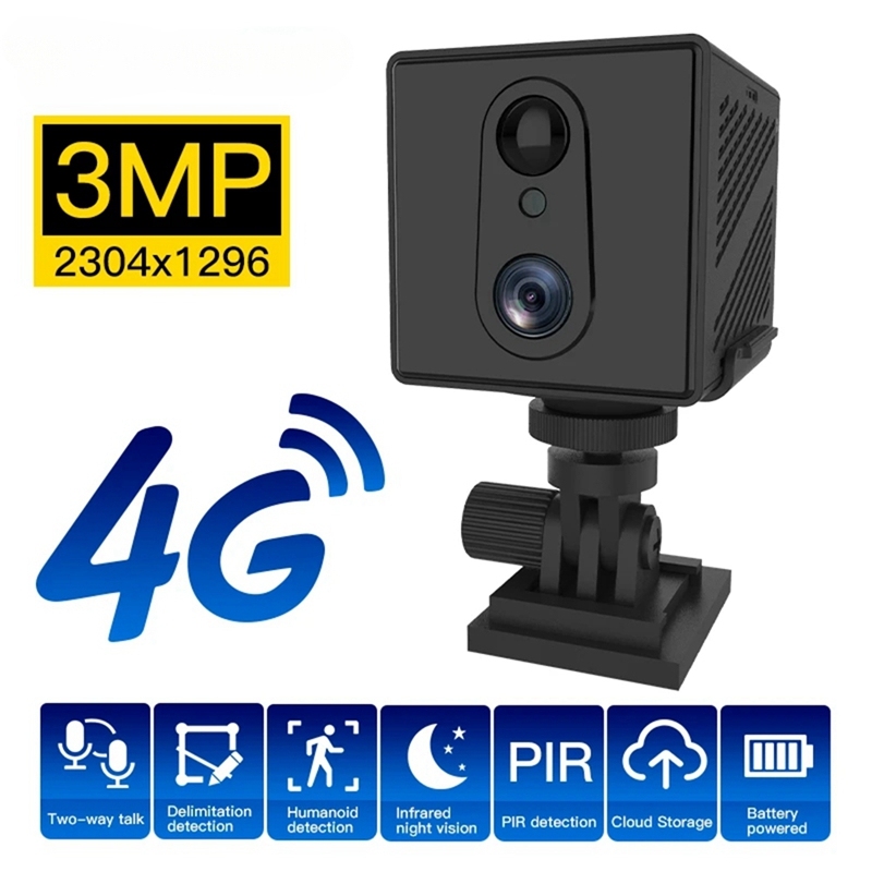 

Купольная камера видеонаблюдения 3MP с детектором движения 4G