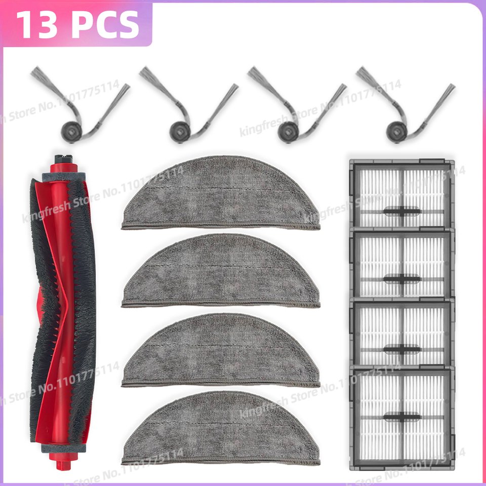 

Подходит для Roborock Q8 Max Pro / Q8 Max Pro Plus / Q10 X5 / Q10 X5+ / Q10P / Q10P+ / Q10 PF / Q10 PF+ / Q8+ Запчасти для пылесоса Основная щётка Боковая щётка Фильтр Тряпка Пылесборник