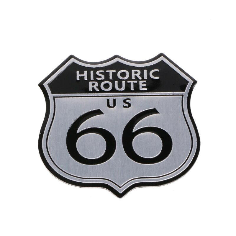 

1 шт. 3D Автомобильная эмблема значок наклейка металлическая наклейка Route 66 для Cadillac US SRX Ford