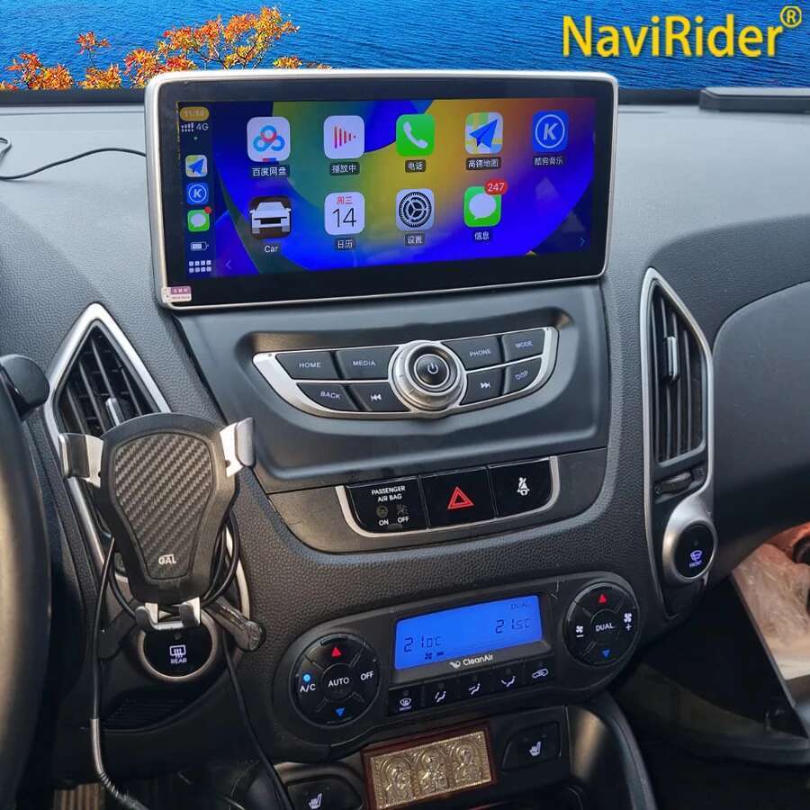 

Для Hyundai Tucson 2 IX35 2009-2017 беспроводной CarPlay Android 13 навигация 10,25 дюймовый сенсорный экран мультимедийный видеоплеер Радио