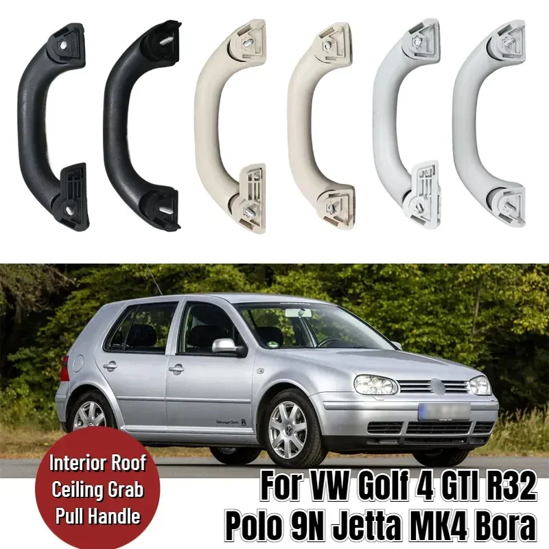 

1 шт. черная внутренняя ручка для потолка на крыше автомобиля для VW Golf 4 GTI R32 Polo 9N Jetta MK4 Bora A4 6N 0857607 Т 6Н 0857607 Г