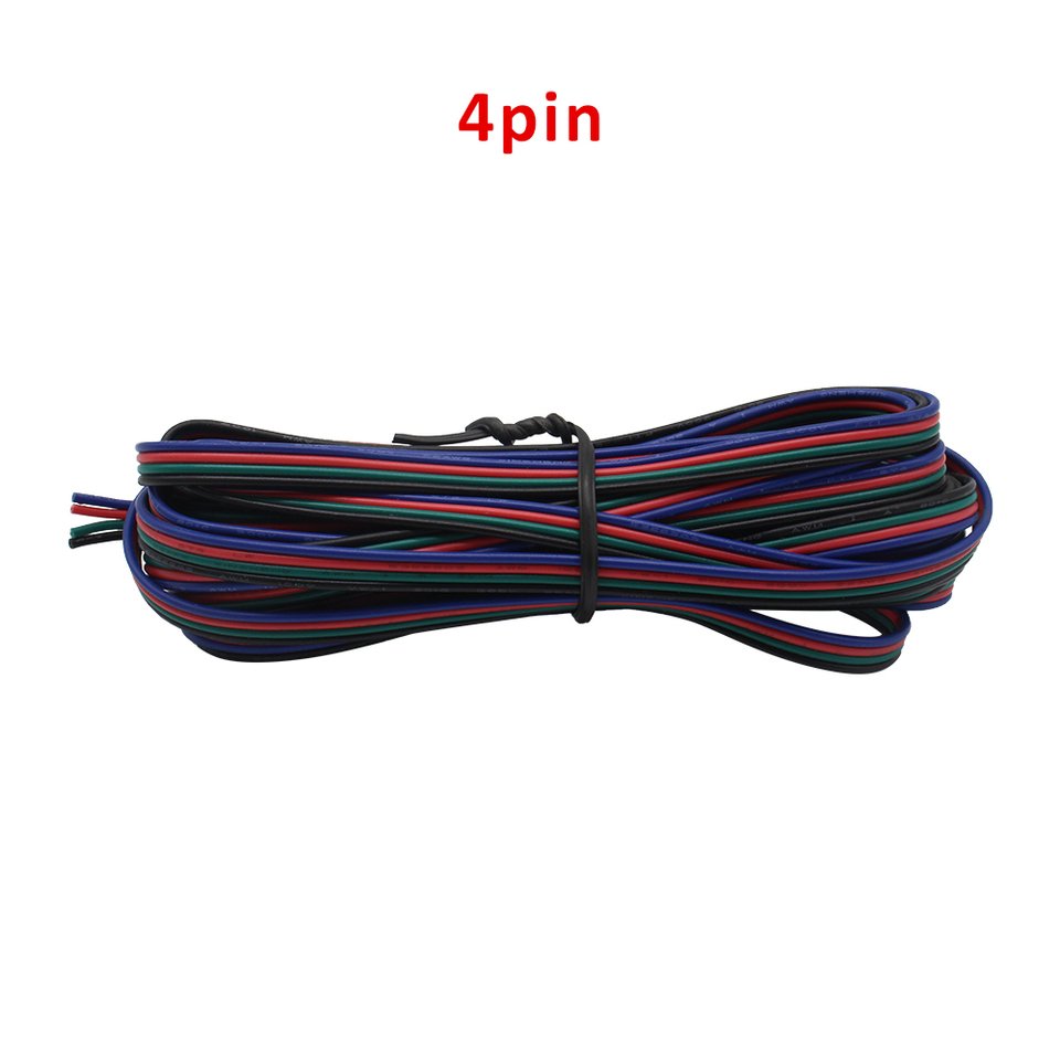 

Электрический кабель 2/3/4/5/6 Pin для WS2812 WS2811 RGB Одноцветный 2835 5050 Светодиодная лента 5 м 10 м 22AWG Электрический провод из луженой меди