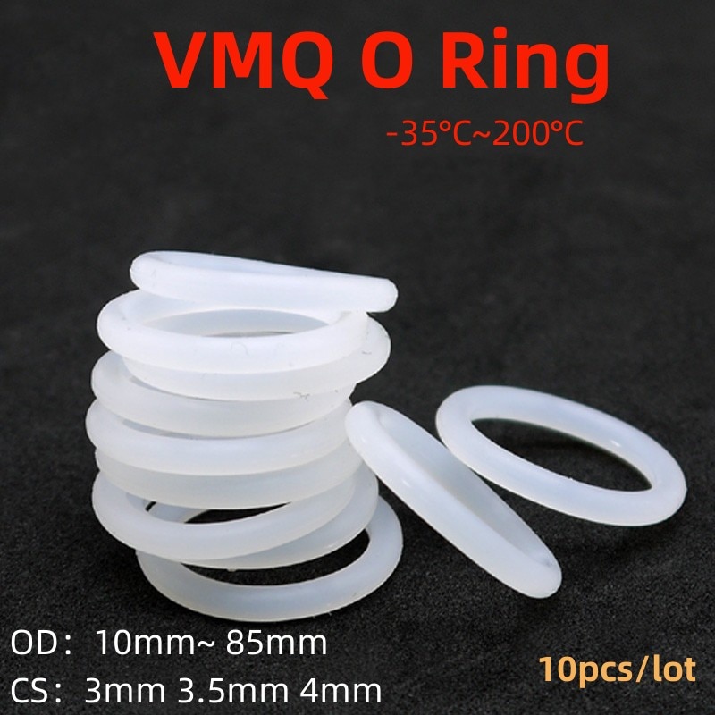 

Силиконовые кольца VMQ 10 шт., 3/3.5/4 мм, 10-85 мм