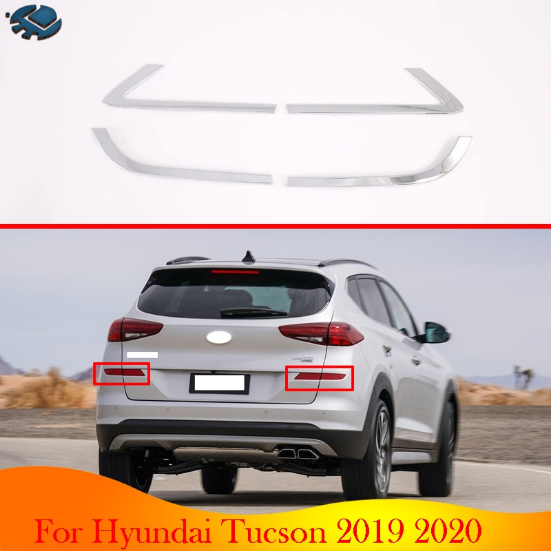 

Автомобильные аксессуары для Hyundai Tucson 2019 2020, хромированный задний отражатель из АБС-пластика для противотумансветильник р