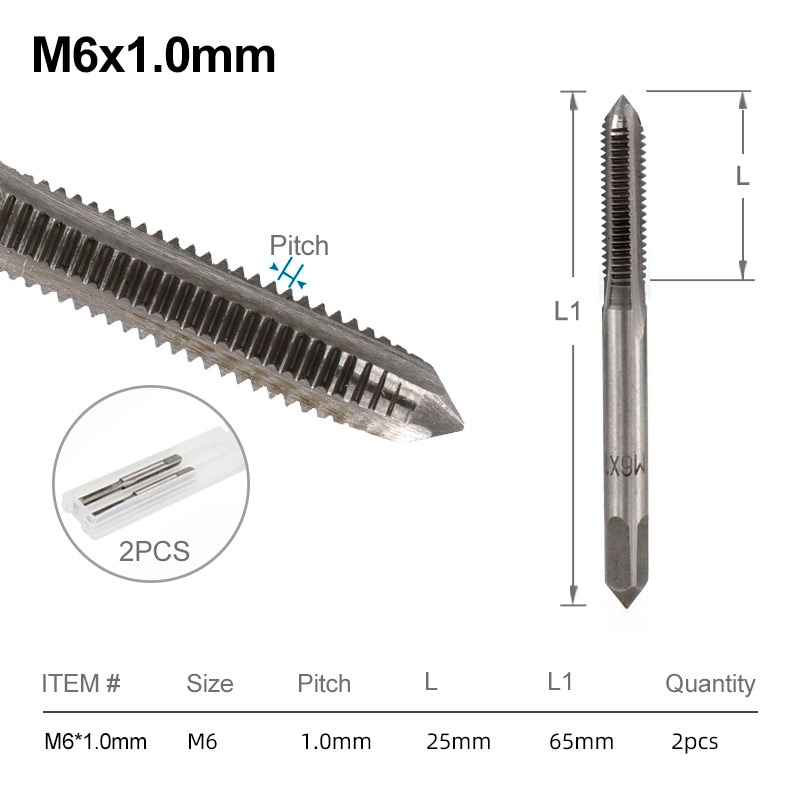 

Набор резьбовых метчиков XCAN M3-M16