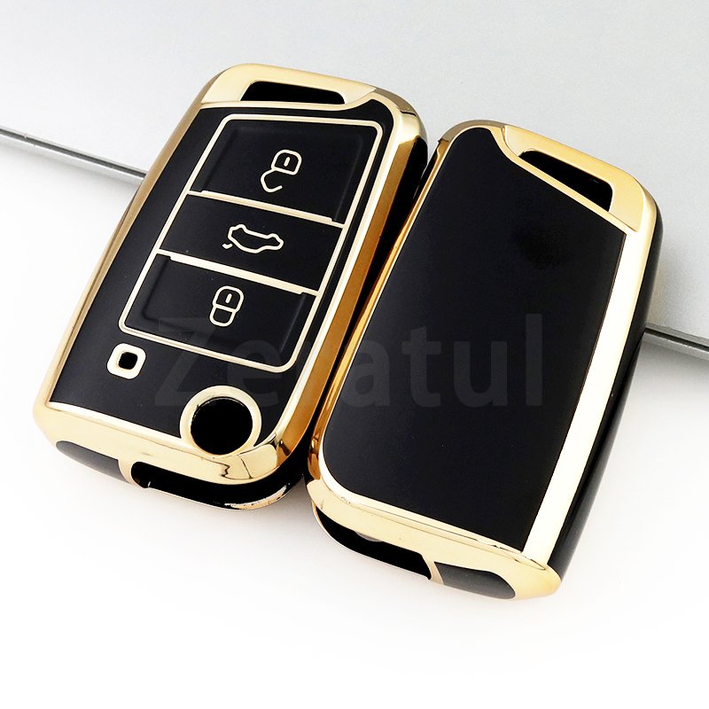 

Автомобильный флип-чехол из ТПУ для VW Volkswagen Golf 7 MK7 Tiguan MK2 для Skoda Octavia Kodiaq Seat Ateca Leon FR Ibiza