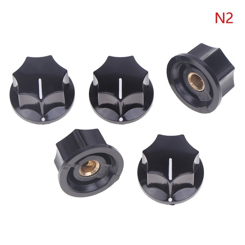 

5 шт., черные ручки потенциометров HUXUAN MF-B01 MF-B02 MF-B03
