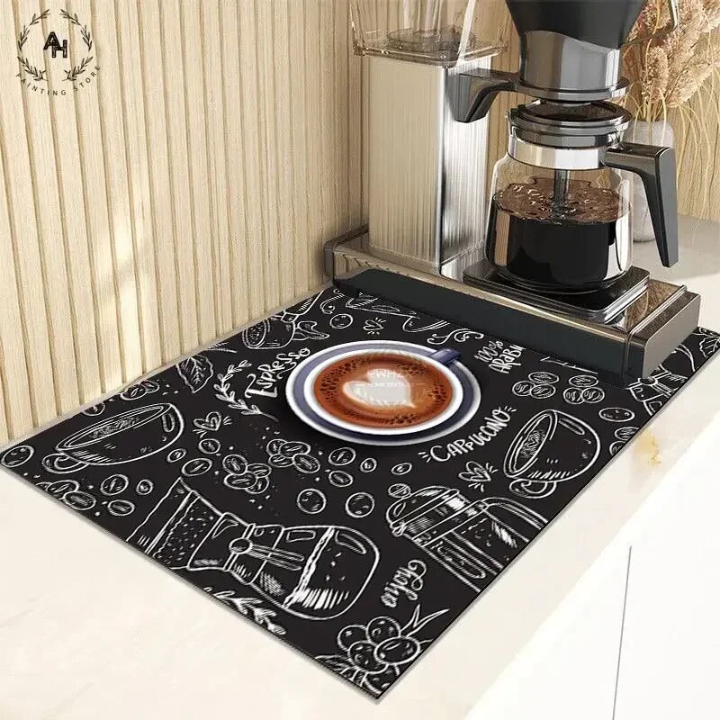 

LSQDVQ Дизайнерский сушильный коврик из замши для кухни