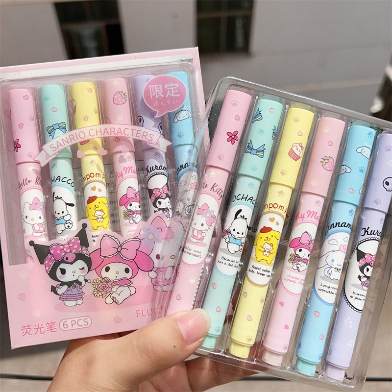 

Набор флуоресцентных ручек MINISO Hello Kitty 6 шт.
