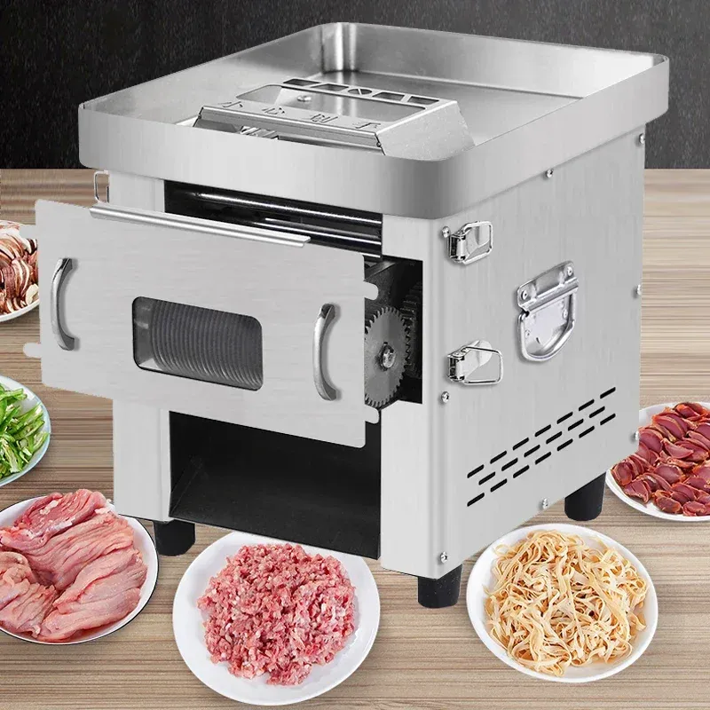 

Коммерческая машина для резки овощей и мяса, 850 Вт, электрическая мясорубка из нержавеющей стали 110 В/220 В