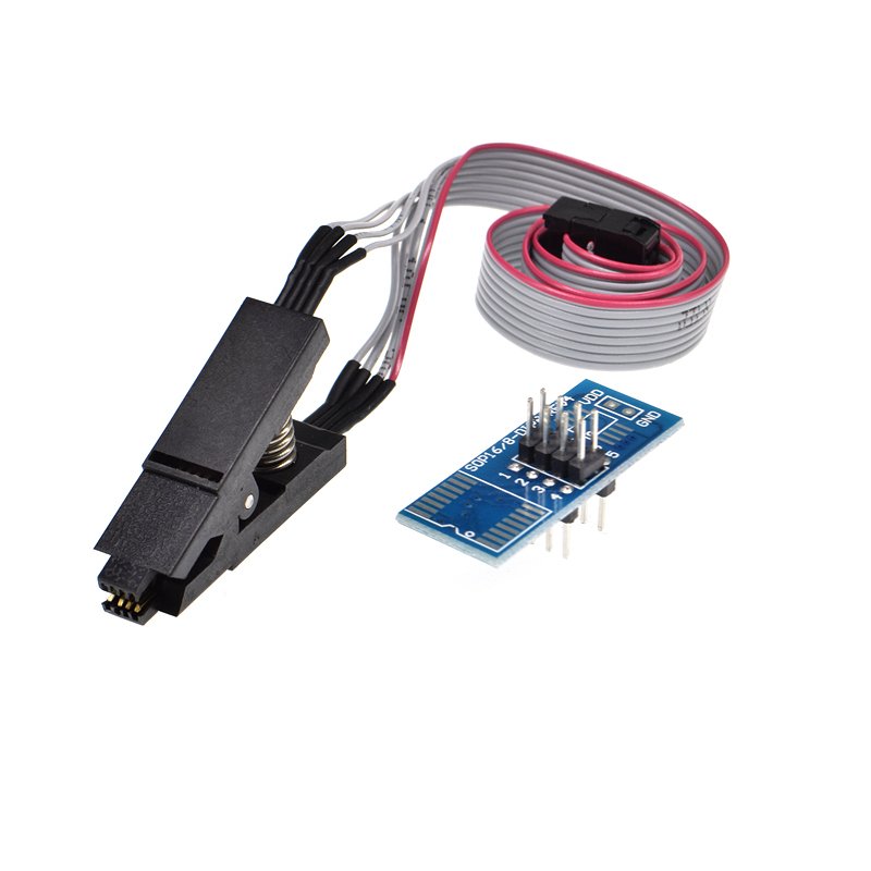 

SOIC8 SOP8 FLASH CHIP IC Тестовые зажимы Адаптер разъема BIOS/24/25/93 Программатор 24C W25Q SOP8 TO DIP8 SPI BIOS FLASH