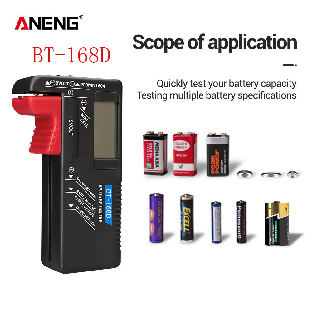 

ANENG BT-168D Цифровой Тестер Батарей