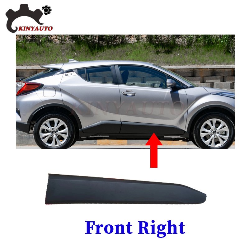 

Для Toyota Izoa CHR 2018 19 20 21, боковое молдинг, хромированная передняя и задняя дверь, декоративная полоса против царапин, защитная пластина