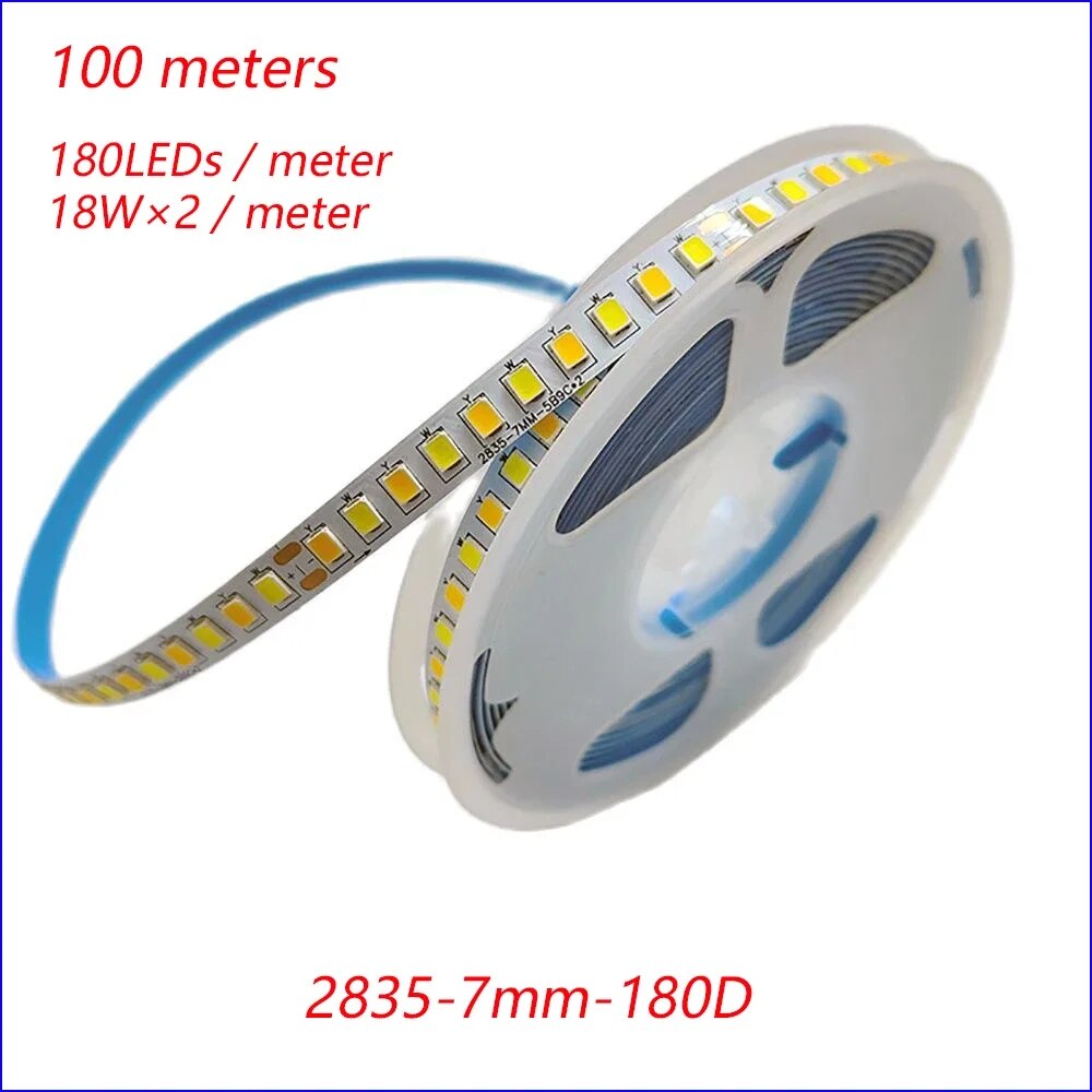

Светодиодная лента 2835-7mm-180D 3 цветов 3000K+6500K 100 метров