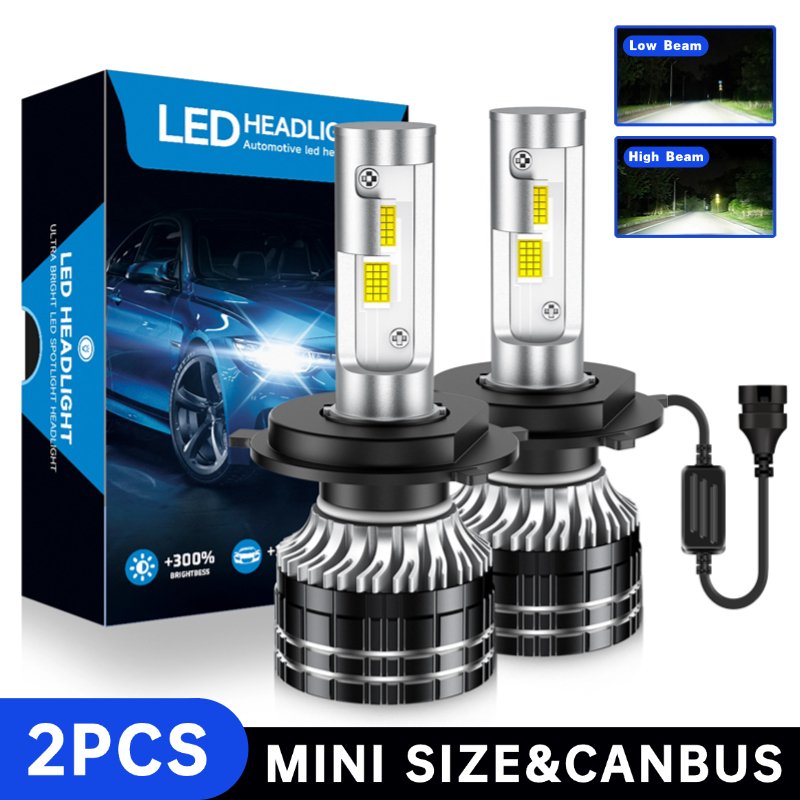 

Светодиодные лампы Canbus H4, автомобильные фары, DC9-12V, 30 Вт, 9600LM, 6000K, IP68, высокая яркость, универсальные фары, 2 шт., Plug-and-play