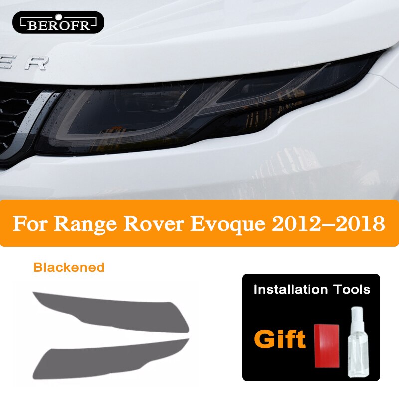 

Для Range Rover Evoque L551 L538 2012-на оттенок фар автомобиля черная защитная пленка прозрачная наклейка из ТПУ аксессуары