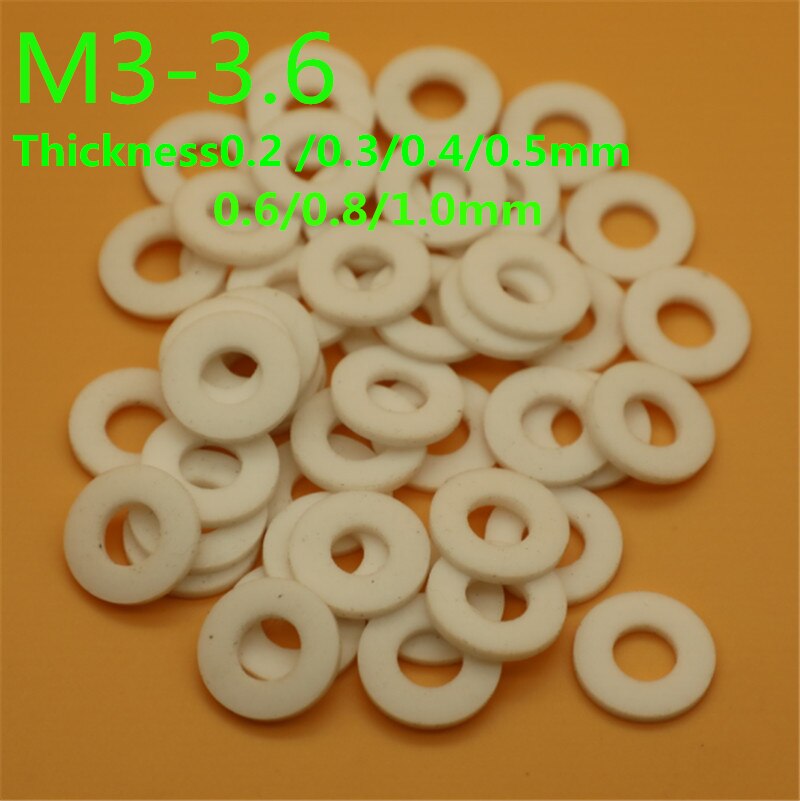

PTFE шайбы M3-M3.6 100 шт.