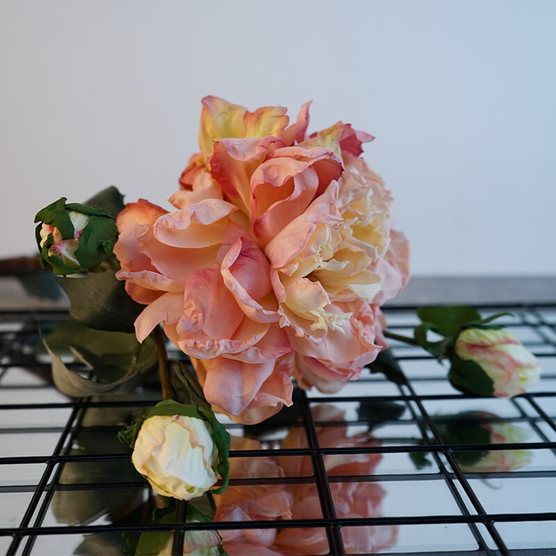 

SunMade искусственные пионы, шелк, молочно-белый, розовый, фиолетовый, лососевый, оранжевый