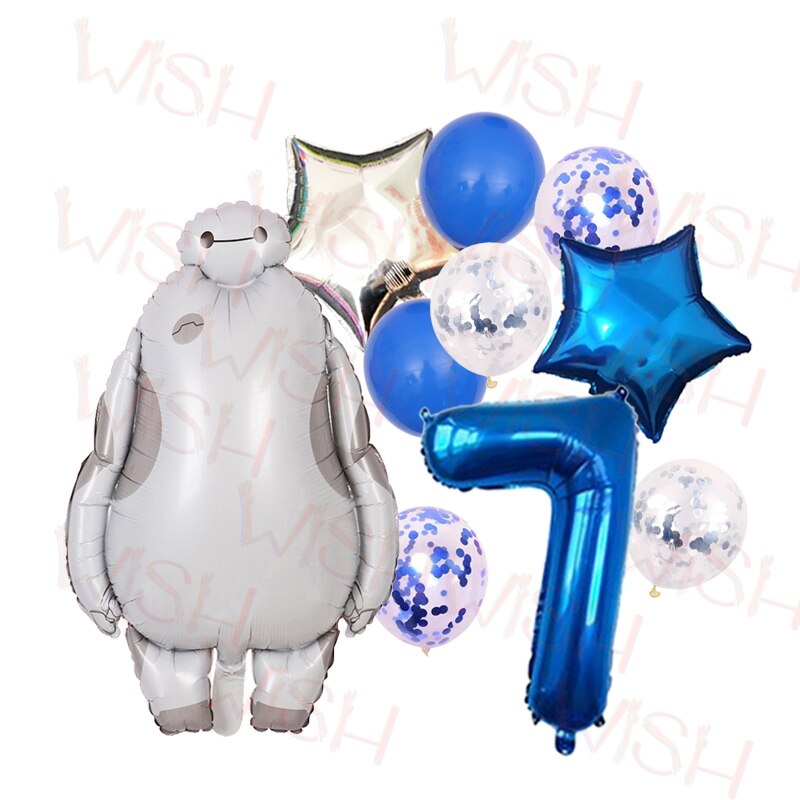 

Золотой фольгированный шар Baymax из мультфильма Большой герой 6