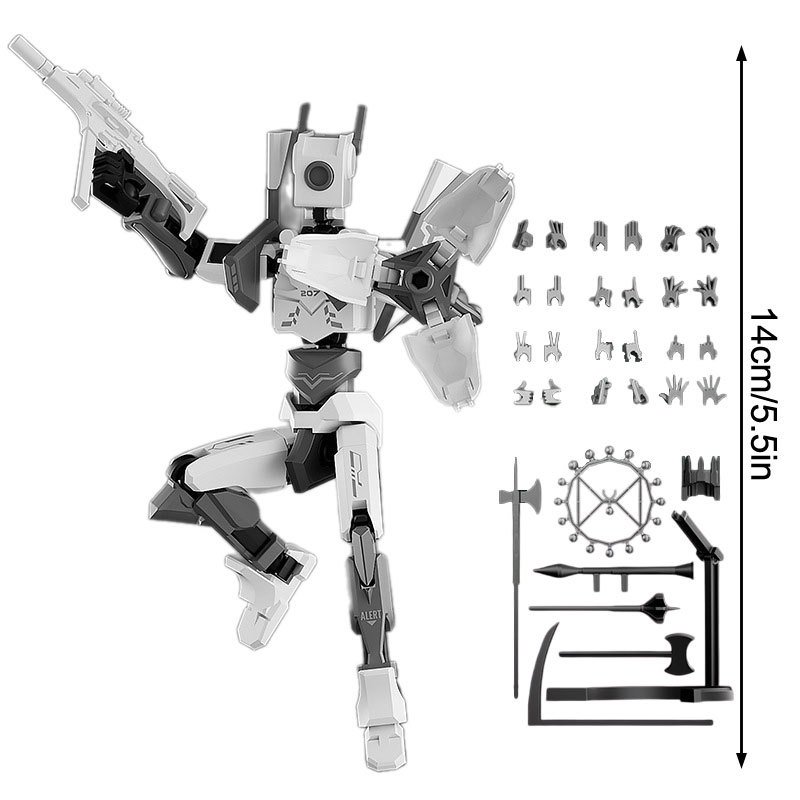 

Фигурка Mecha T13, модель Titan 13, экшн-манекен Lucky 13, экшн-фигурка с 3D принтом, многошарнирные подвижные игрушки Nova