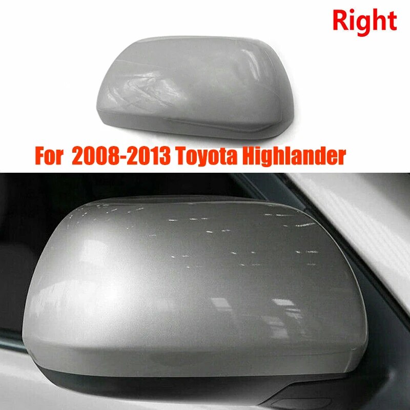 

Для Toyota Highlander 2008-2013 2 шт. автомобиль правая левая боковая дверь крыло зеркало заднего вида накладка крышка отделка ABS