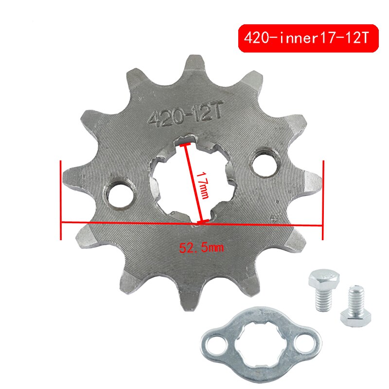 

Передняя Звездочка двигателя 420 #17 мм 20 мм 10 11 12 13 14 зубьев для внедорожника обезьяны Dax велосипеда картинга квадроцикла мотоцикла