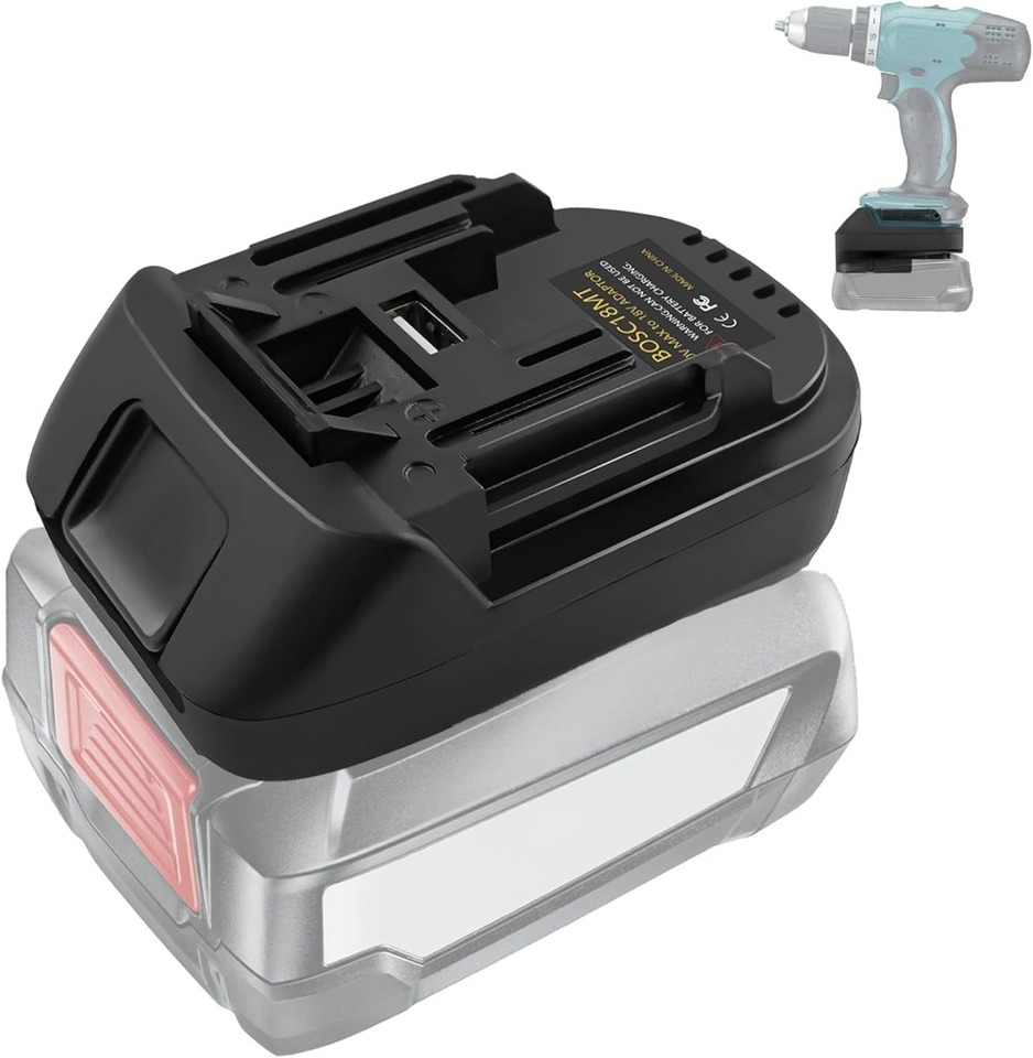 

Адаптер аккумулятора Bosch для Makita для преобразователя аккумулятора Bosch 18 В PBA для электроинструмента Makita 18 В
