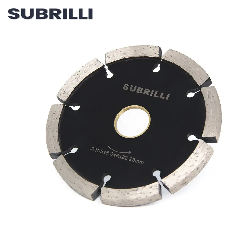 

SUBRILLI 4 "Алмазная пила, инструмент для обработки канавок по бетону, камню, толщиной 8 мм, сегментный отрезной диск для бетона