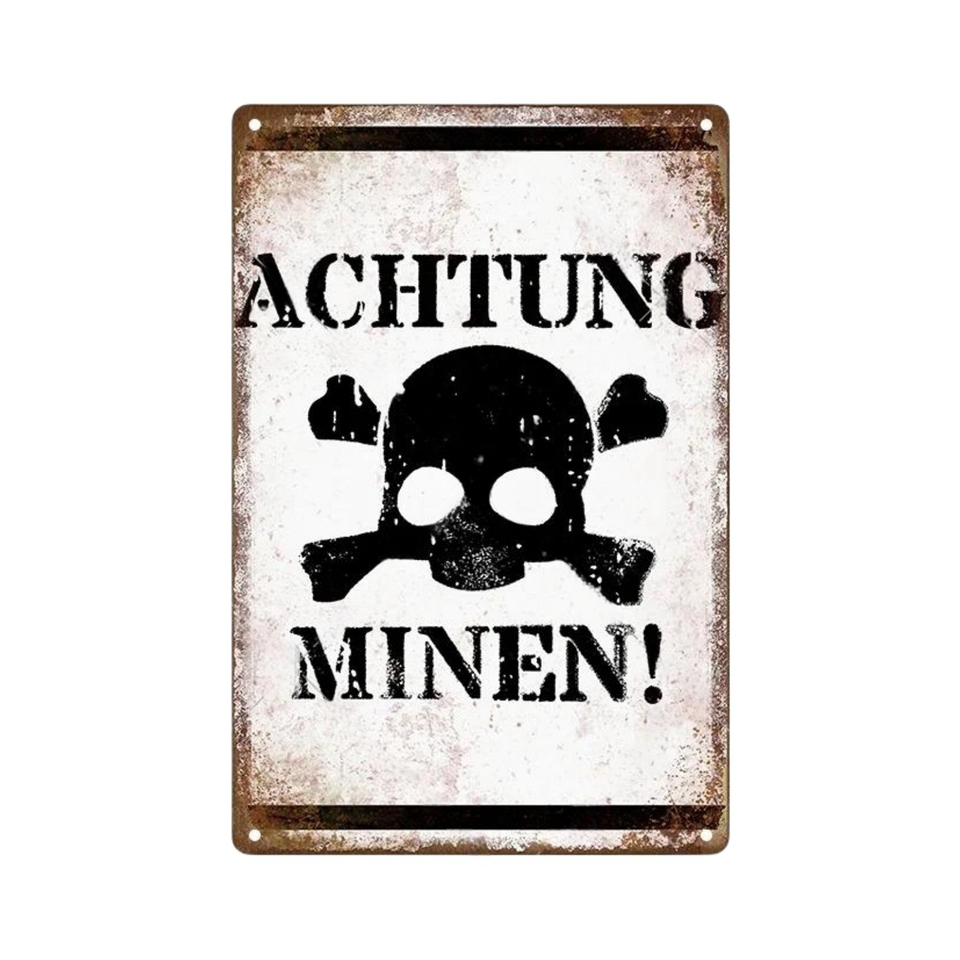 

Ретро Металлическая Табличка «Achtung My Stop» С Предупреждением В Винтажном Стиле, Уличный Настенный Декор Для Подъездной До...