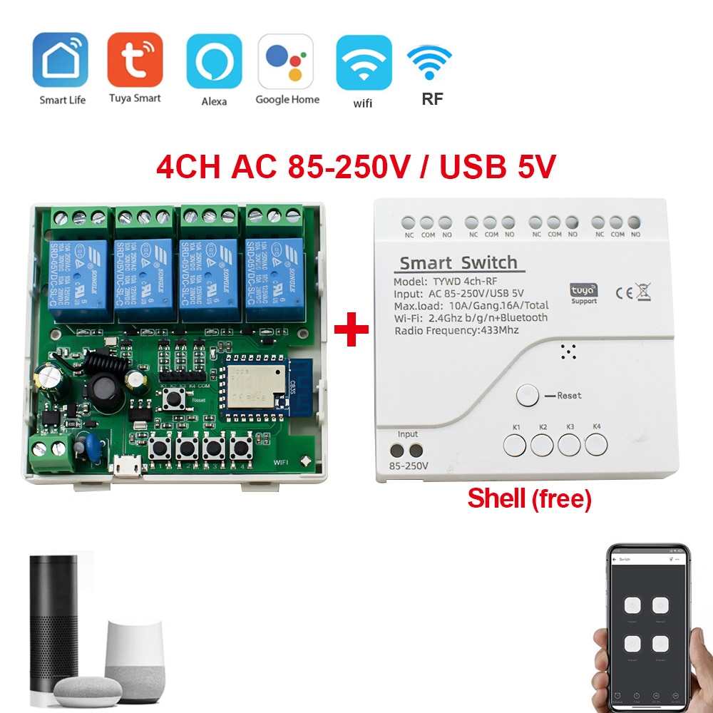 

Scimagic-RC Wi-Fi реле 4/2/1 канала