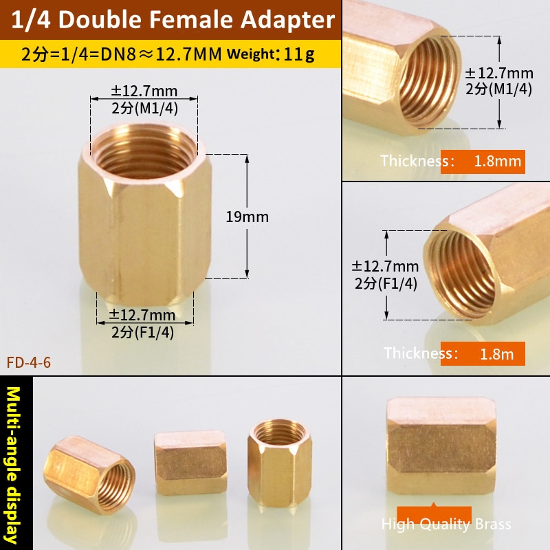 

Медные фитинги для труб 1/8", 1/4", 3/8", 1/2", 3/4" BSP