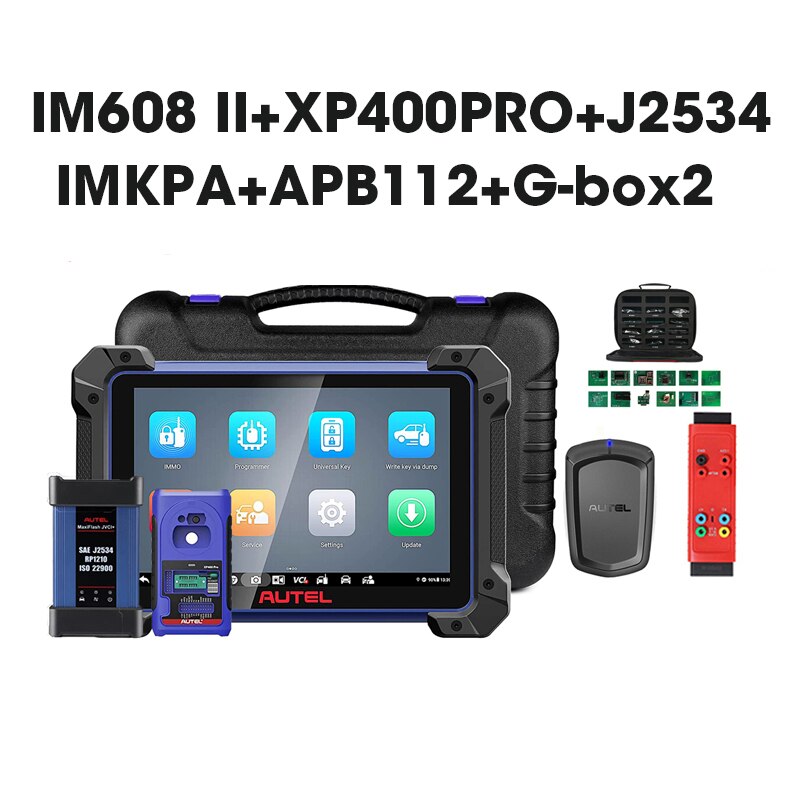 

Программатор Autel MaxiIM IM608 II, брелок для ключей, программатор IM608 PRO 2, полный комплект диагностических инструментов J2534, Программирование ЭБУ, такой же, как IM608S II