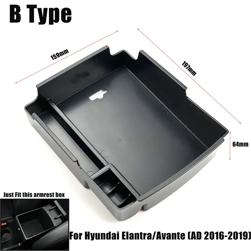 

Ящик для хранения в подлокотнике для Hyundai Elantra 2016 2017 2018 2019, AD Avante, укладка, уборка, супер Elantra, автомобильный органайзер, аксессуары