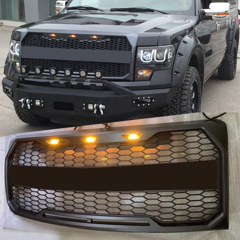 

Модифицированный для Ford F150 гриль в стиле Раптора для F-150 2009 2010 2011 2012 2013 2014 гоночные грили решетки для переднего бампера гриль сетка