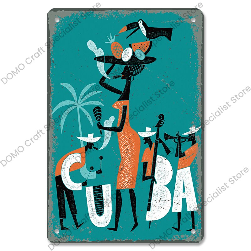 

Винтажный металлический постер CQDM DECOR 20x30 см