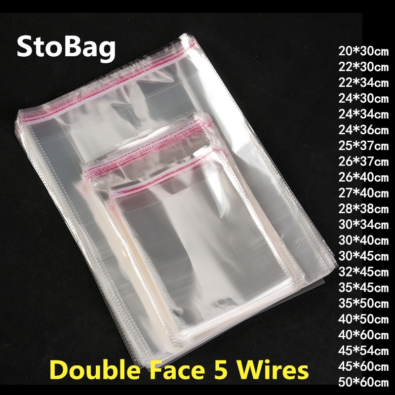 

StoBag прозрачные самоклеящиеся пакеты 100 шт.