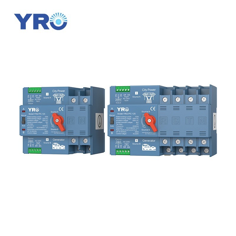 

Автоматический резервный переключатель YRO ATS 2P 4P 100A 125A 220V 400V