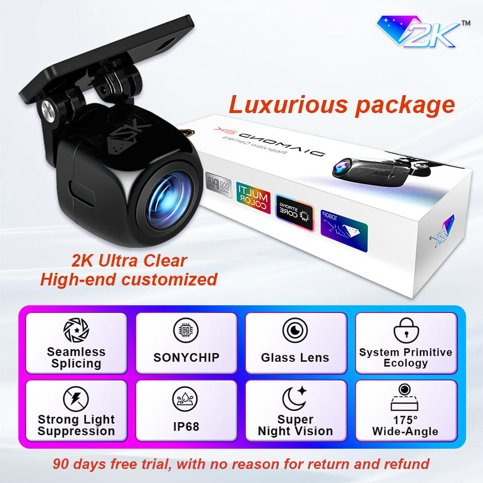 

Автомобиль для 200 ° Fisheye Golden Lens AHD 1920x1080P Камера заднего вида Full HD ночного видения Задняя передняя камера заднего вида автомобиля