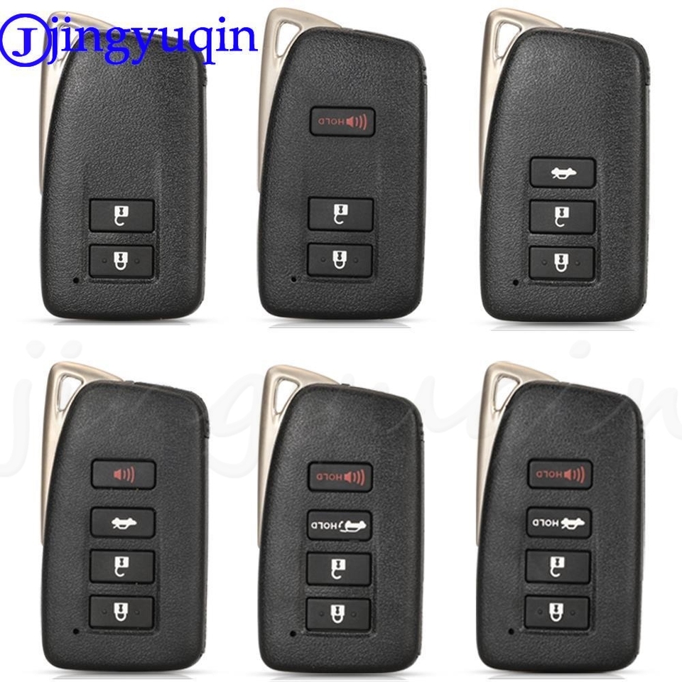 

Jingyuqin 2/3/4 кнопки для Lexus NX GS RX IS ES GX LX RC 200 250 350 LS 450H 300H автомобильный смарт-ключ с небольшим лезвием ключа
