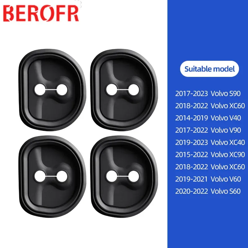 

4 шт., силиконовые защитные накладки на дверной замок для Volvo S90 XC60 V40 V90 XC40 XC90 XC60 V60 S60