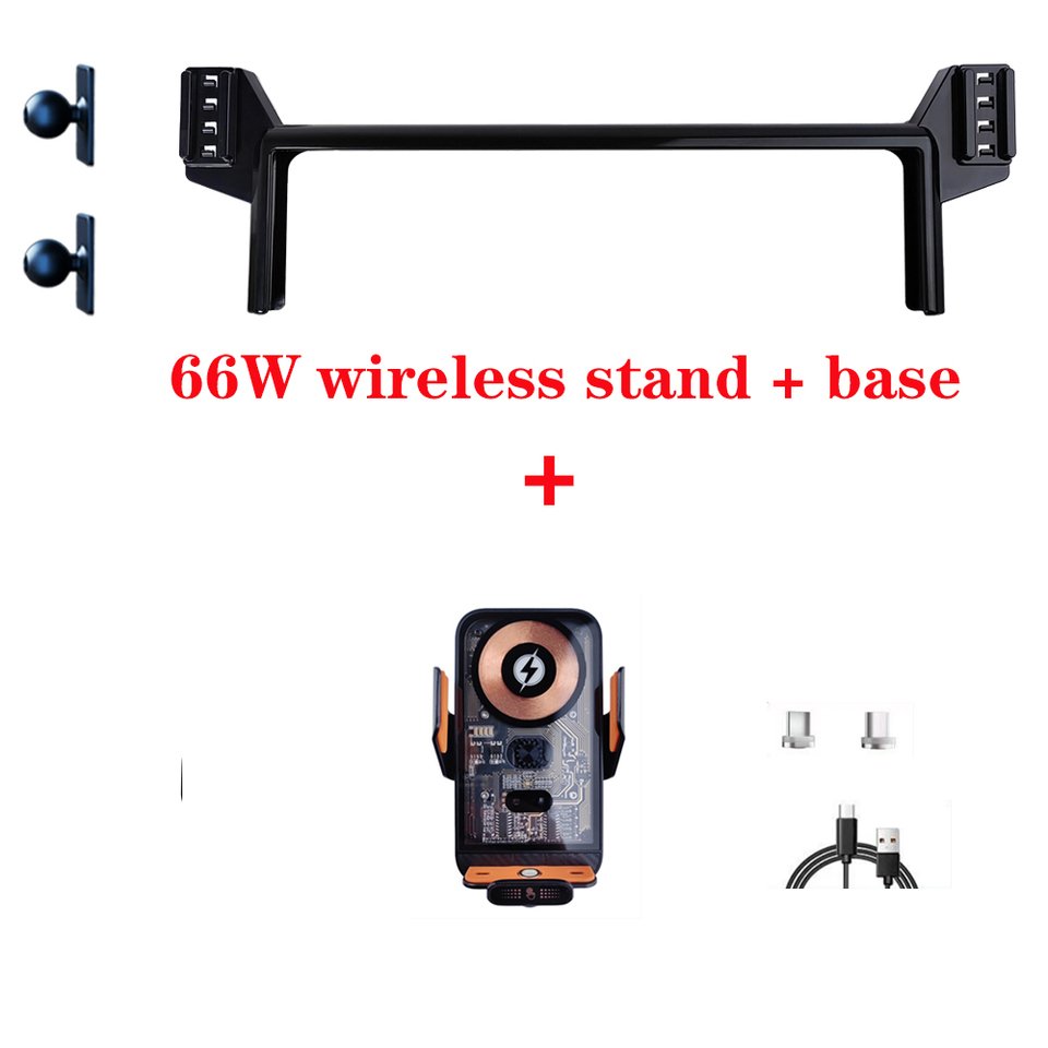 

Автомобильный держатель телефона для Toyota Land Cruiser LC300 2022-2024, фиксированный держатель для мультимедийного экрана, док-станция 15W66W, подставка для быстрой беспроводной зарядки